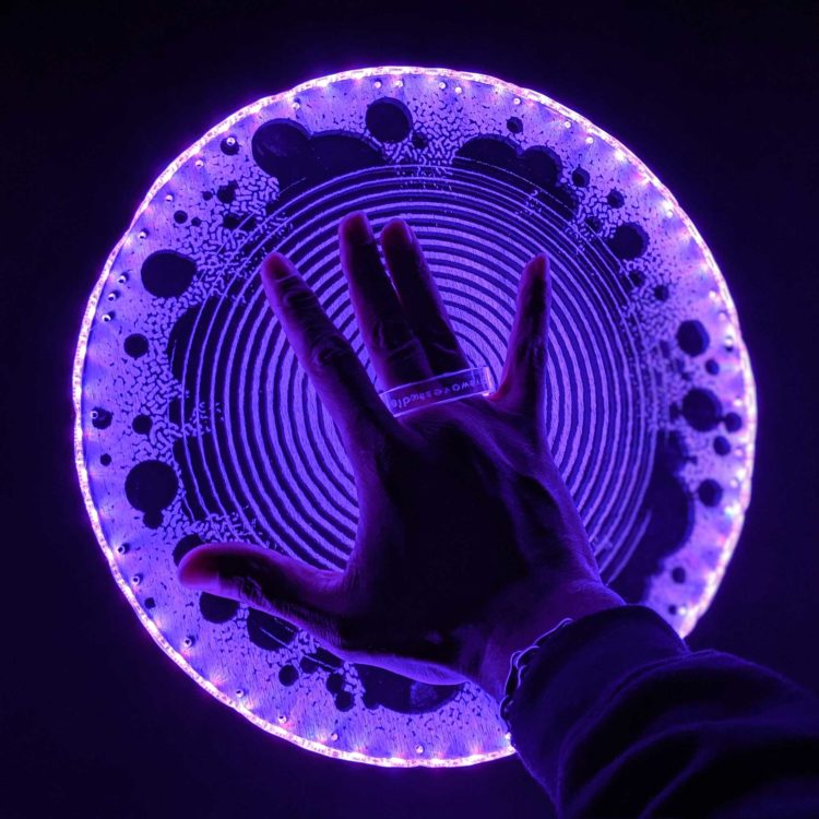 Magneto Light Up LED Power Disc Prop ( Kirby Crackle )