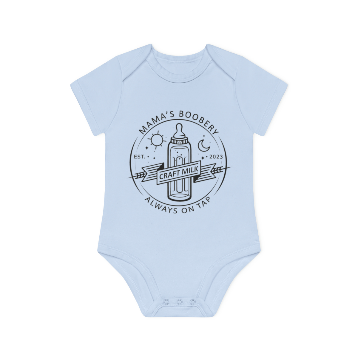 Mama's Boobery Organic Short Sleeve Bodysuit - Image 13