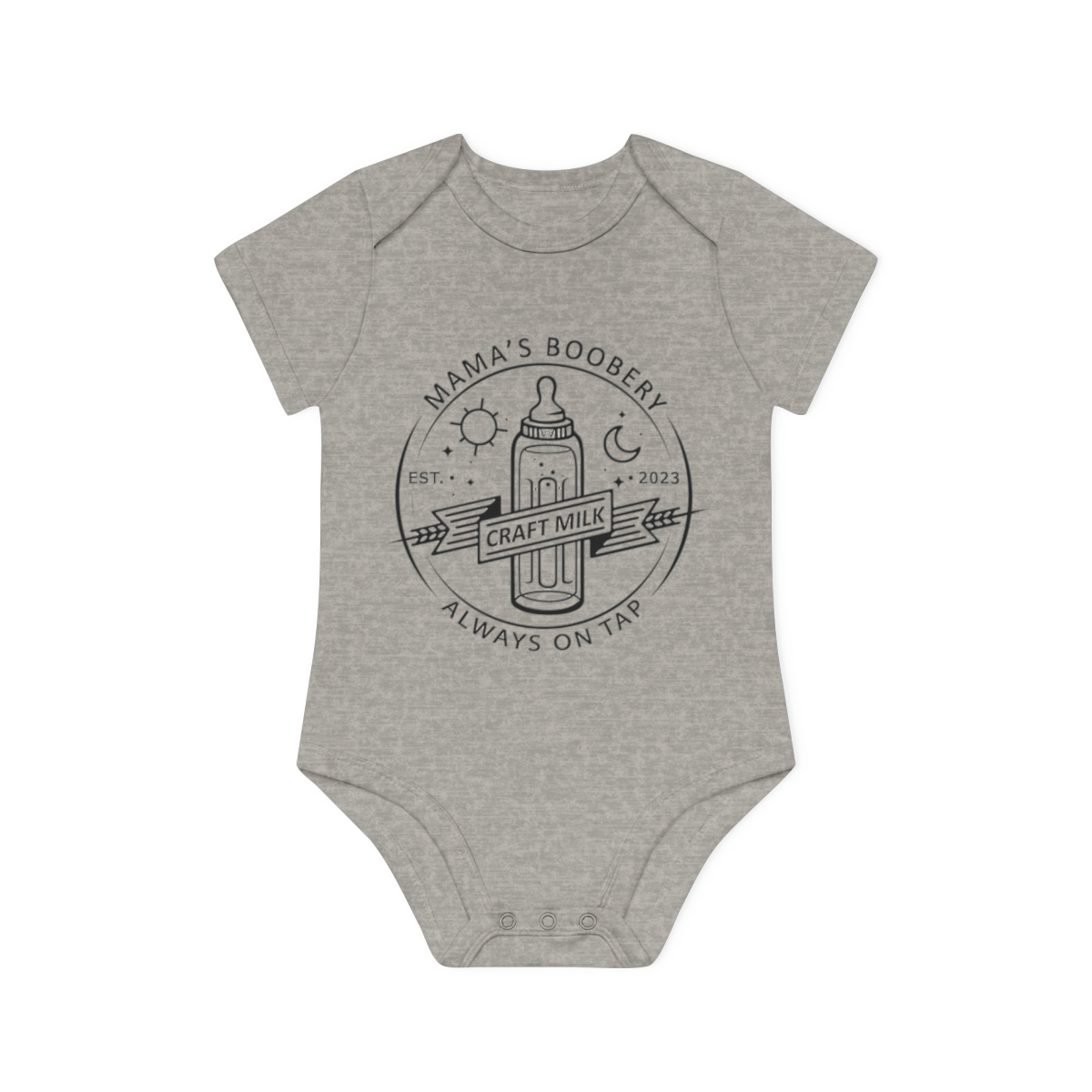 Mama's Boobery Organic Short Sleeve Bodysuit - Image 10