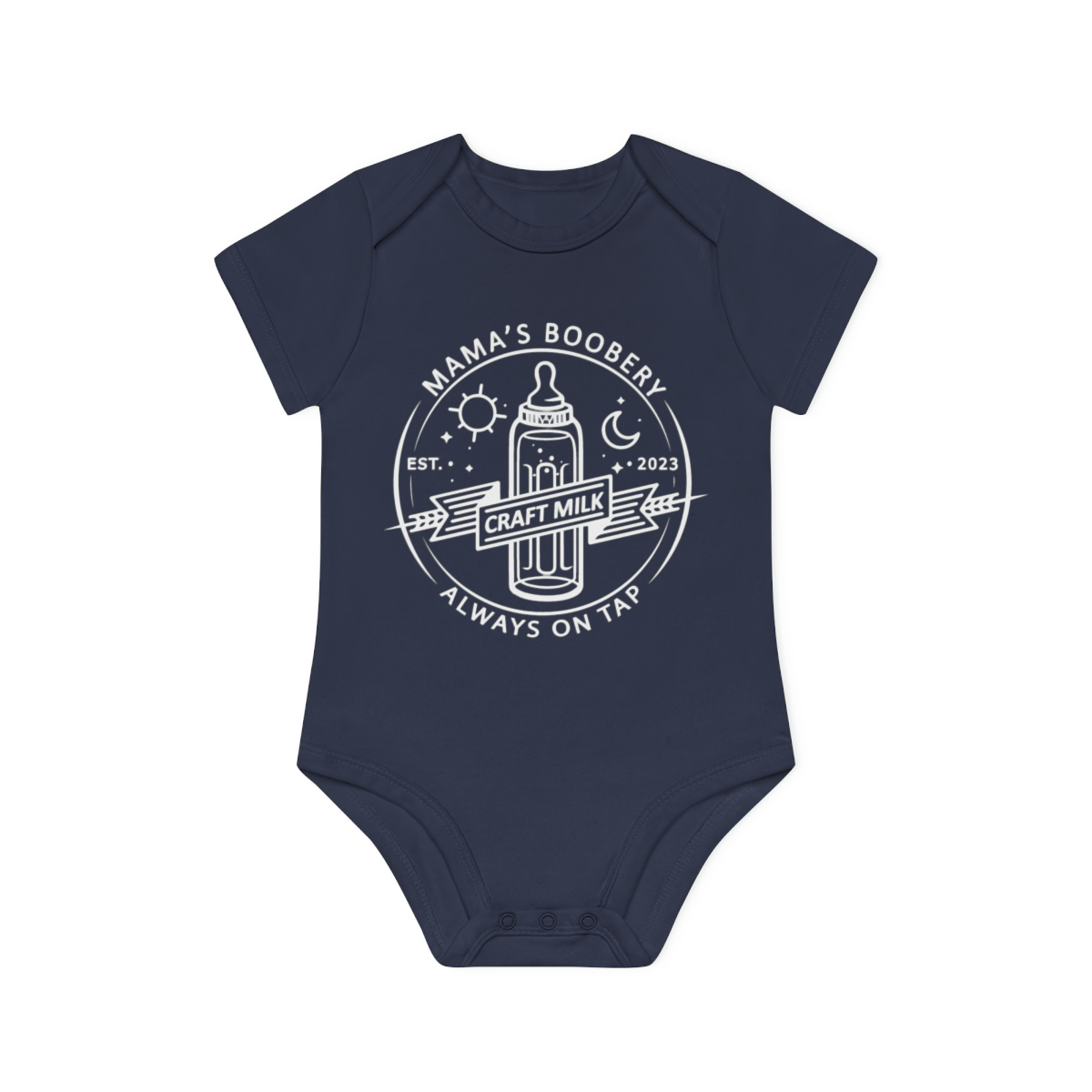 Mama's Boobery Organic Short Sleeve Bodysuit