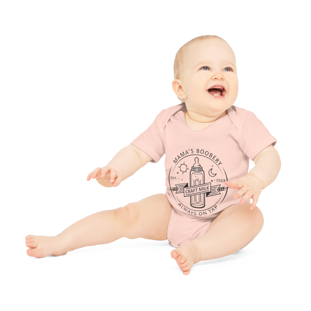 Mama's Boobery Organic Short Sleeve Bodysuit - Image 9