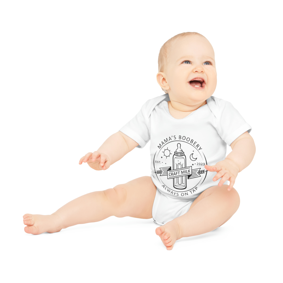 Mama's Boobery Organic Short Sleeve Bodysuit - Image 6