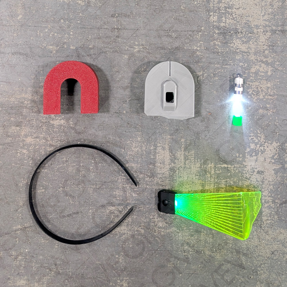 DIY Super Mario Galaxy inspired Star Fox McCloud RGB LED visor range finder - Image 5