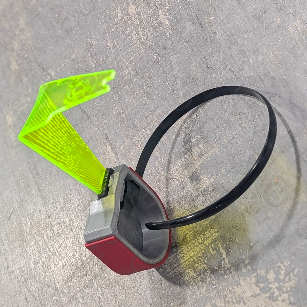 DIY Super Mario Galaxy inspired Star Fox McCloud RGB LED visor range finder - Image 3