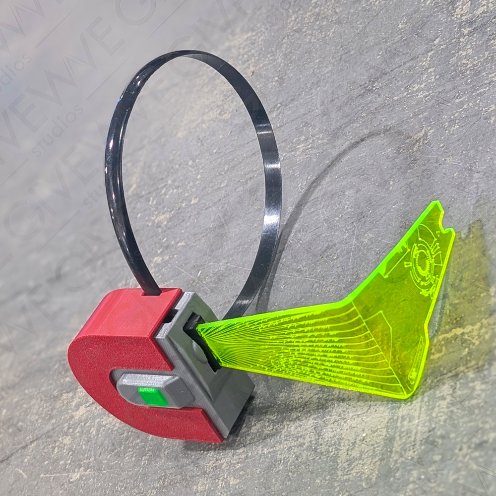 DIY Super Mario Galaxy inspired Star Fox McCloud RGB LED visor range finder
