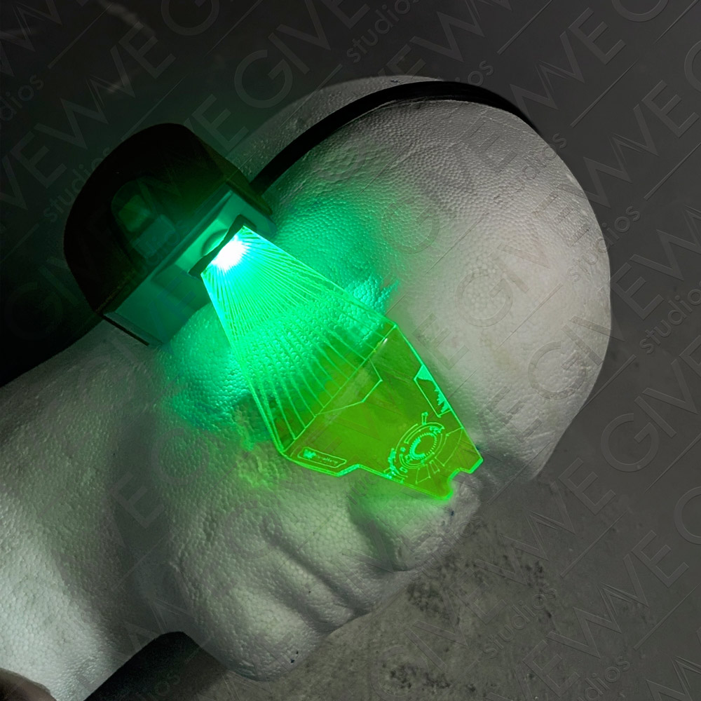 DIY Super Mario Galaxy inspired Star Fox McCloud RGB LED visor range finder - Image 12