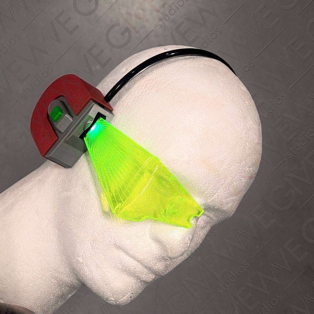 DIY Super Mario Galaxy inspired Star Fox McCloud RGB LED visor range finder - Image 11