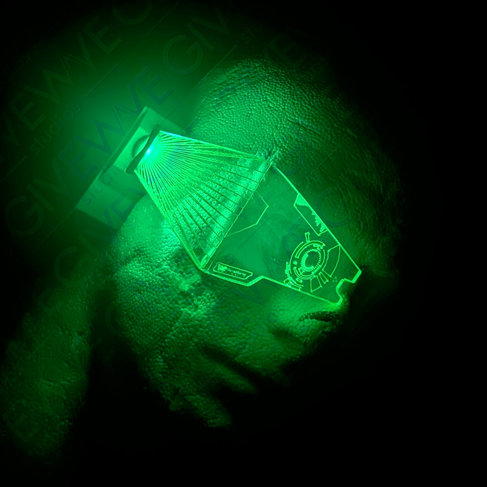 DIY Super Mario Galaxy inspired Star Fox McCloud RGB LED visor range finder - Image 13