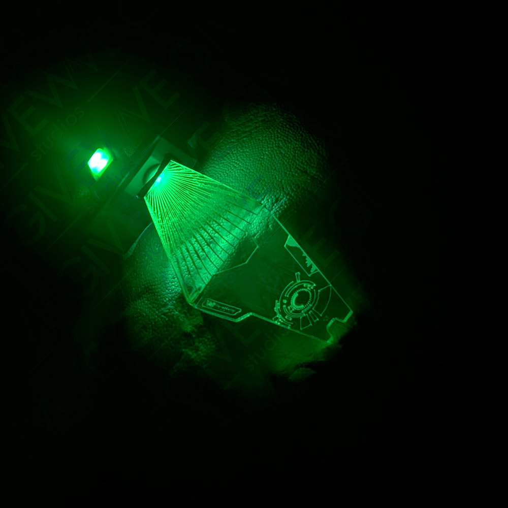 DIY Super Mario Galaxy inspired Star Fox McCloud RGB LED visor range finder - Image 9