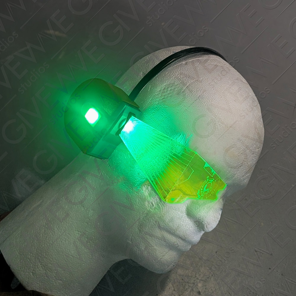 DIY Super Mario Galaxy inspired Star Fox McCloud RGB LED visor range finder - Image 8