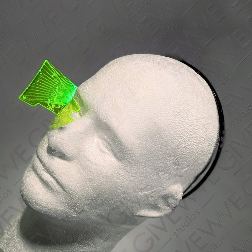 DIY Super Mario Galaxy inspired Star Fox McCloud RGB LED visor range finder - Image 6