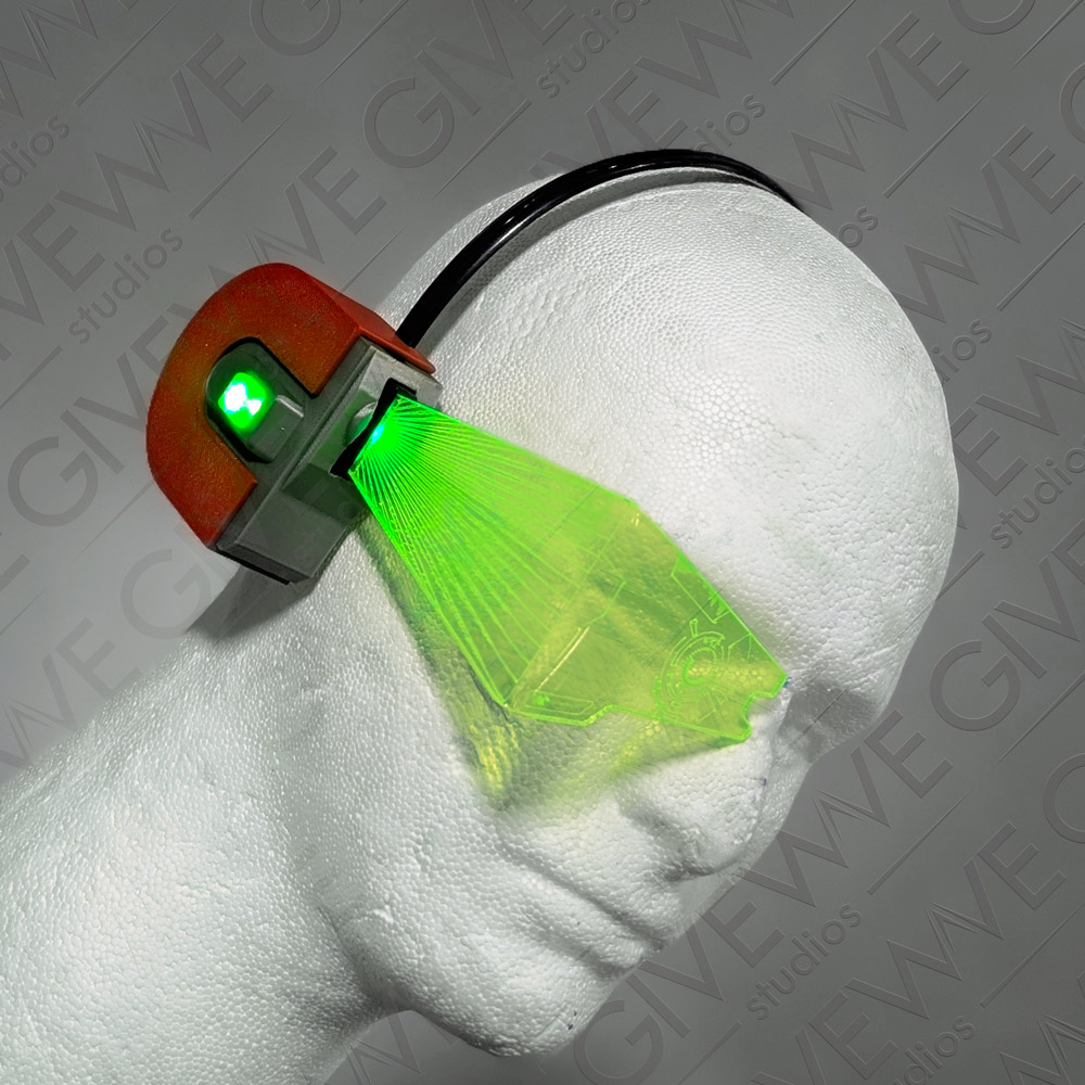 DIY Super Mario Galaxy inspired Star Fox McCloud RGB LED visor range finder - Image 7